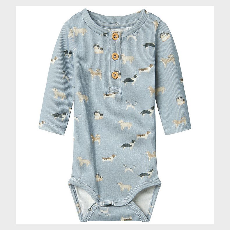 Name It Body l/ - Rib - NbmBark - Quarry m. Hunde