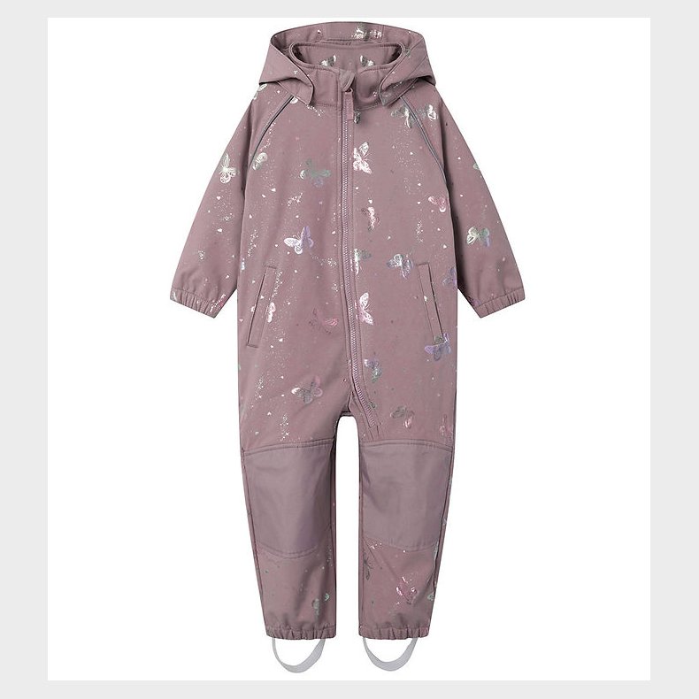 Name It Softshelldragt m. Fleece - Noos - NmfAlfa08 - Elderberry