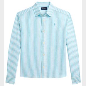 Polo Ralph Lauren Skjorte - Hr - Lysebl/Hvidstribet