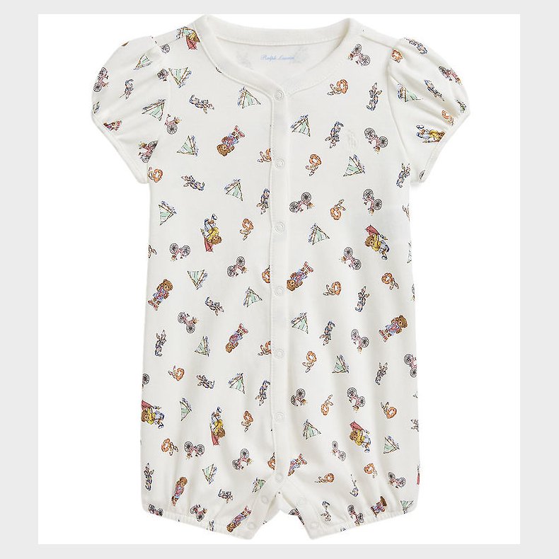 Polo Ralph Lauren Sommerdragt - Hvid m. Sommerprint