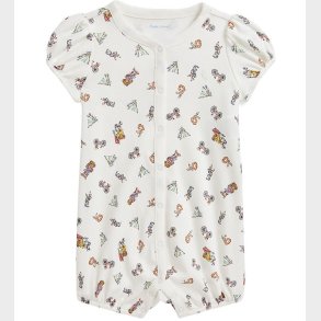 Polo Ralph Lauren Sommerdragt - Hvid m. Sommerprint