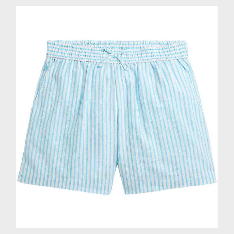 Polo Ralph Lauren Shorts - H�r - Lysebl�/Hvidstribet