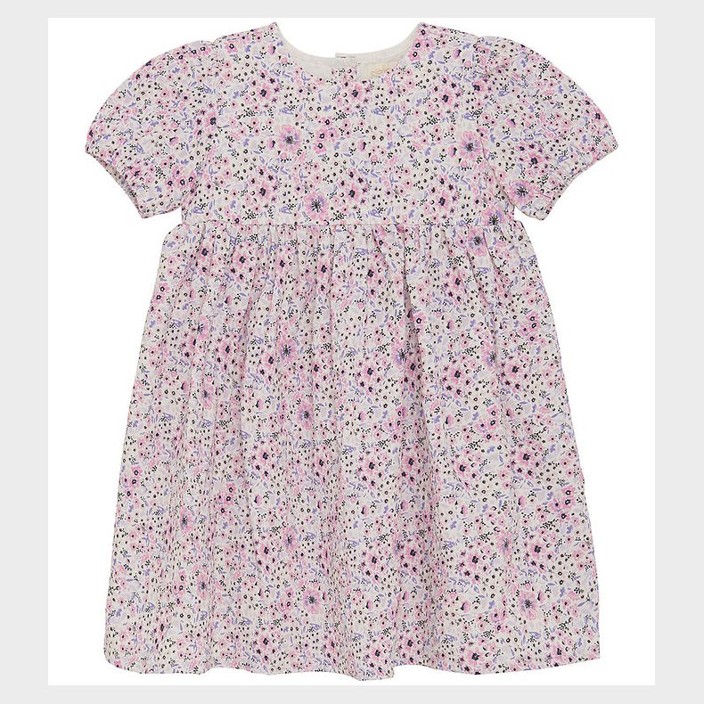 Creamie Kjole - Buttercream m. Blomster