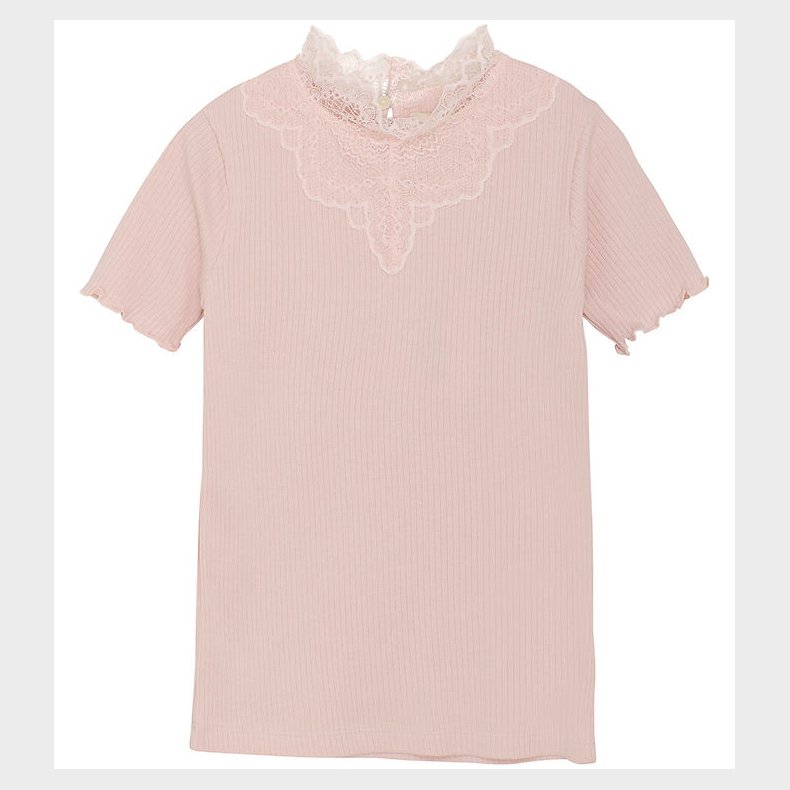 Creamie T-shirt - Rib - Lotus m. Blonder