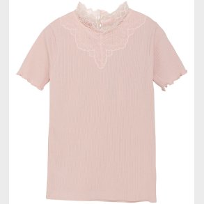 Creamie T-shirt - Rib - Lotus m. Blonder