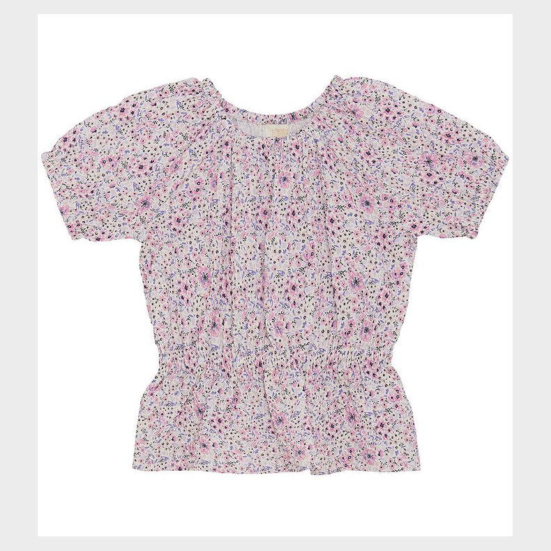 Creamie Top - Buttercream m. Blomster