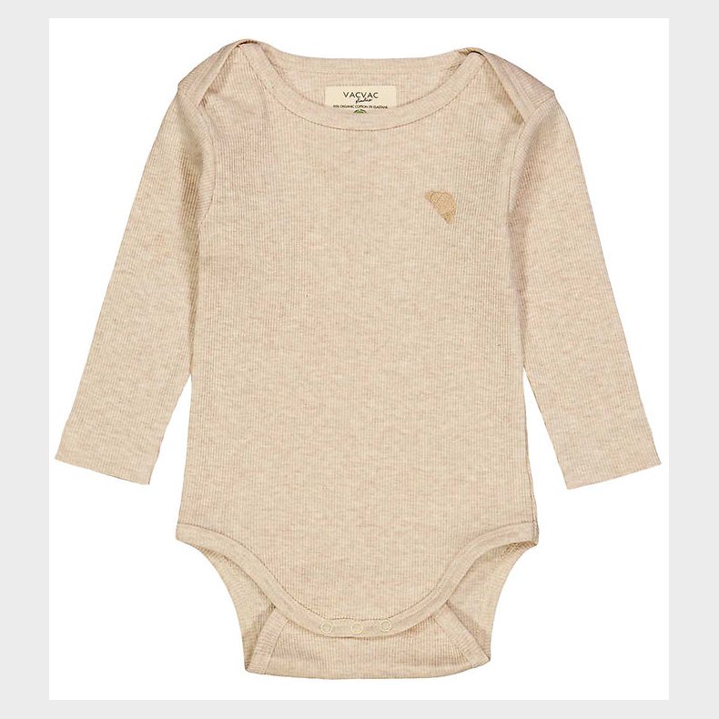 VACVAC Body l/ - Rib - Carlet - Light latte melange