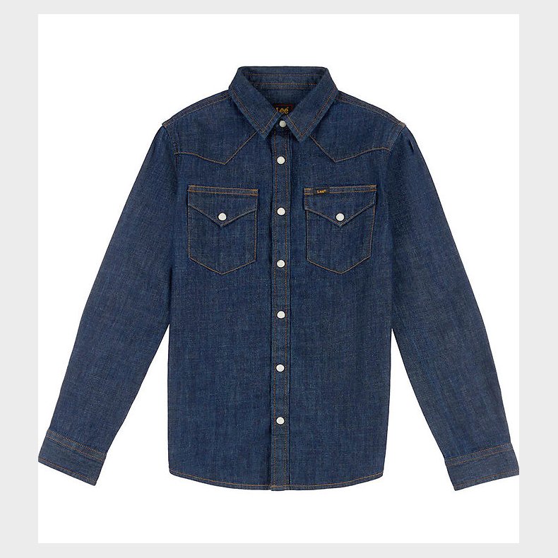 Lee Skjorte - Denim - Western - Mid Wash