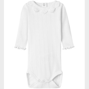 Name It Body l/ - Rib - NbfDia - Cloud Dancer m. Hulmnster/Blo