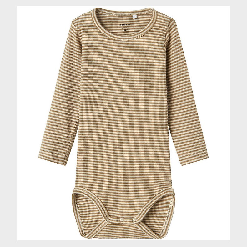Name It Body l/ - Rib - NbnOsole - Summer Sand m. Striber