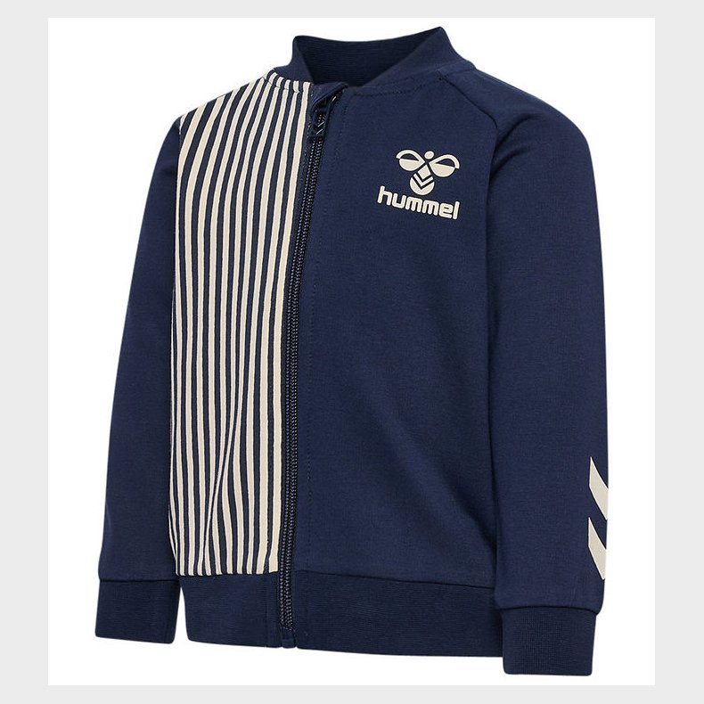 Hummel Cardigan - hmlStripy Zip Jacket - Black Iris