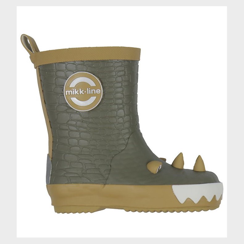 Mikk-Line Gummistvler- 3D Dragon Wellies - Dusty Olive