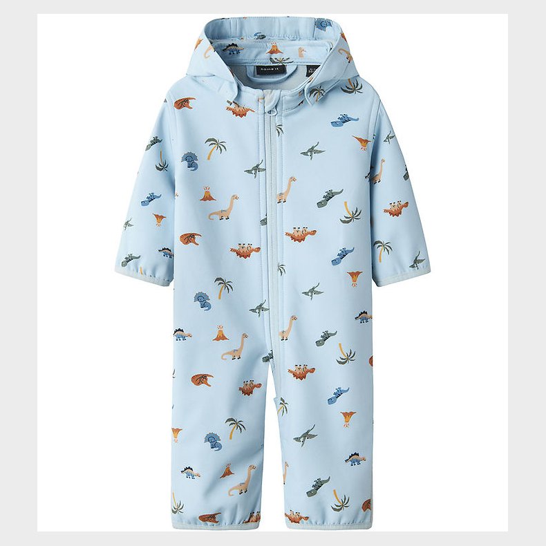 Name It Softshelldragt m. Fleece - NbmAlfa08 - Skyway/Mini Dino