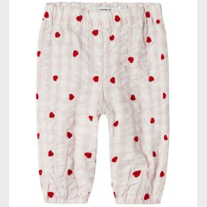 Name It Bukser - NbfFisina - Light Lilac m. Hjerter