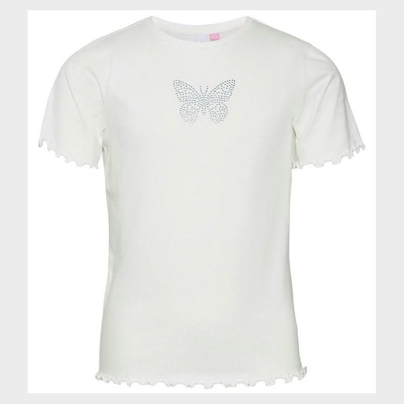 Vero Moda Girl T-Shirt - VmLilo - Snow White/BUTTERFLY