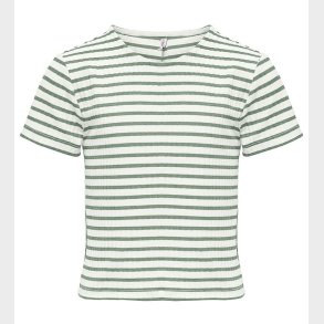 Kids Only T-shirt - Rib - Noos - KogNella - Cloud Dancer m. Stri
