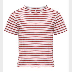 Kids Only T-shirt - Rib - Noos - KogNella - Cloud Dancer/Equesti