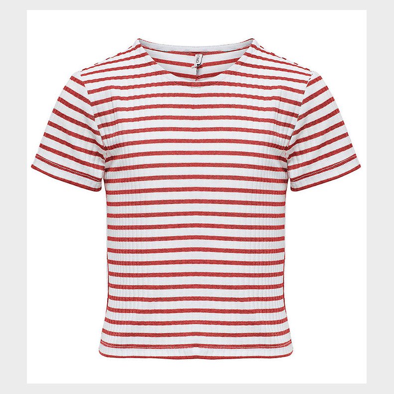 Kids Only T-shirt - Rib - Noos - KogNella - Cloud Dancer/Equesti