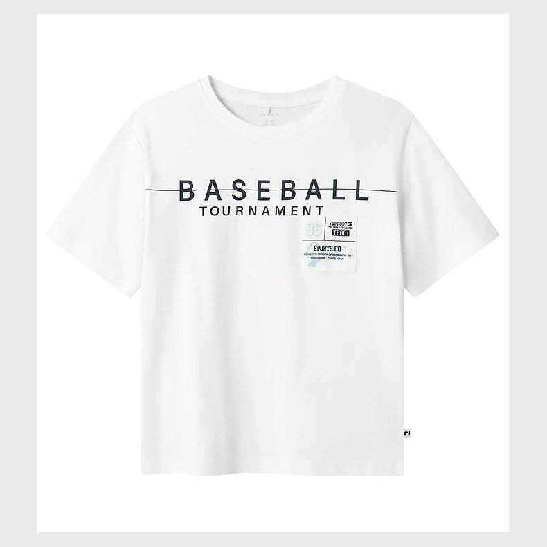 Name It T-shirt - NkmDennim - Bright White