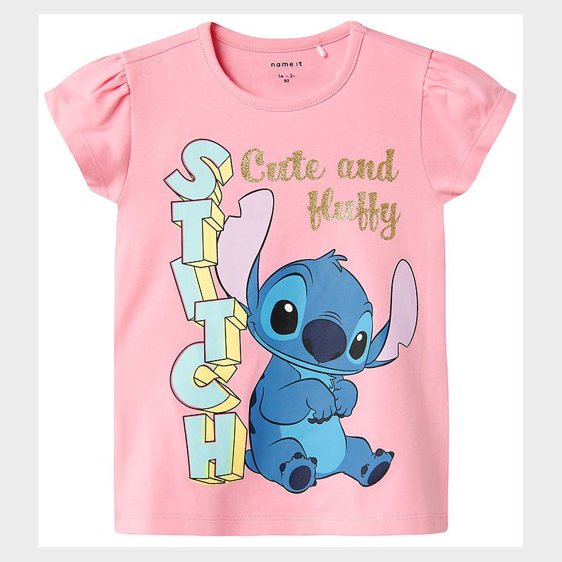 Name It T-Shirt - NmfFolly Stitch - Pink Frosting