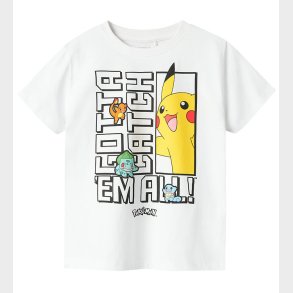 Name It T-shirt - NkmFlame Pokemon - Bright White