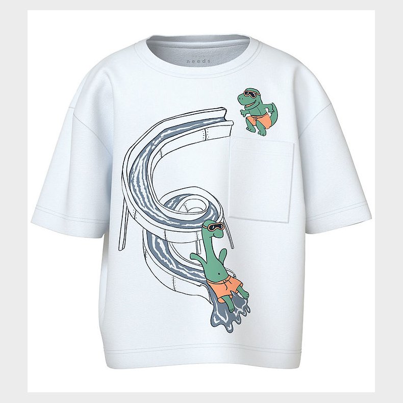 Name It T-shirt - NmmVilian - Bright White/Pool