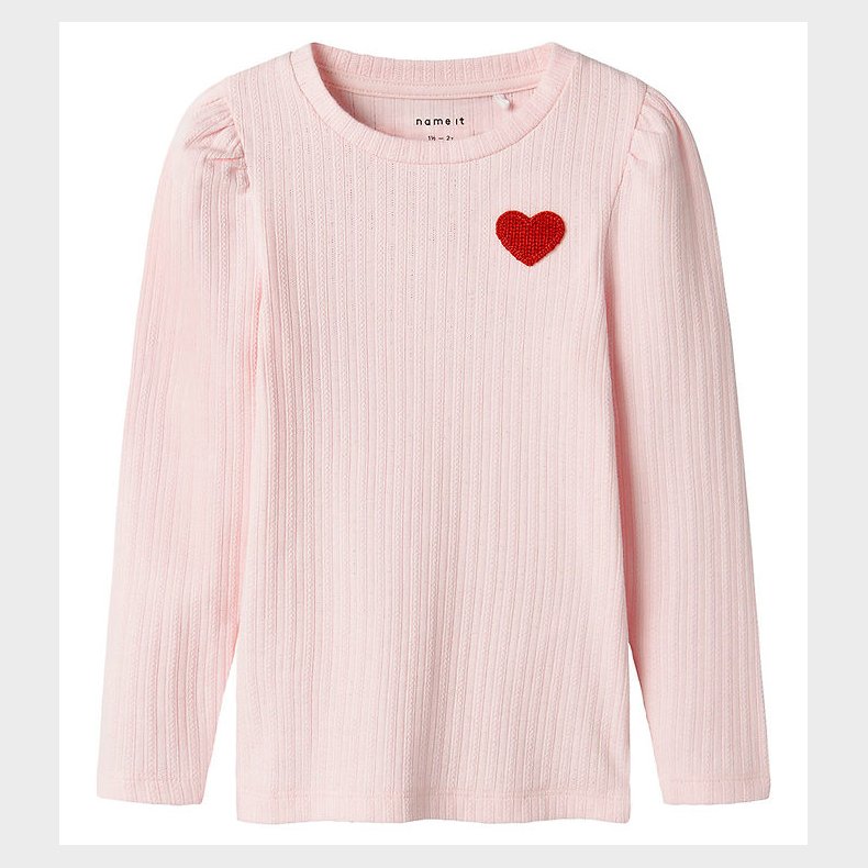 Name It Bluse - Rib - NmfDlove - Ballerina m. Hulmnster