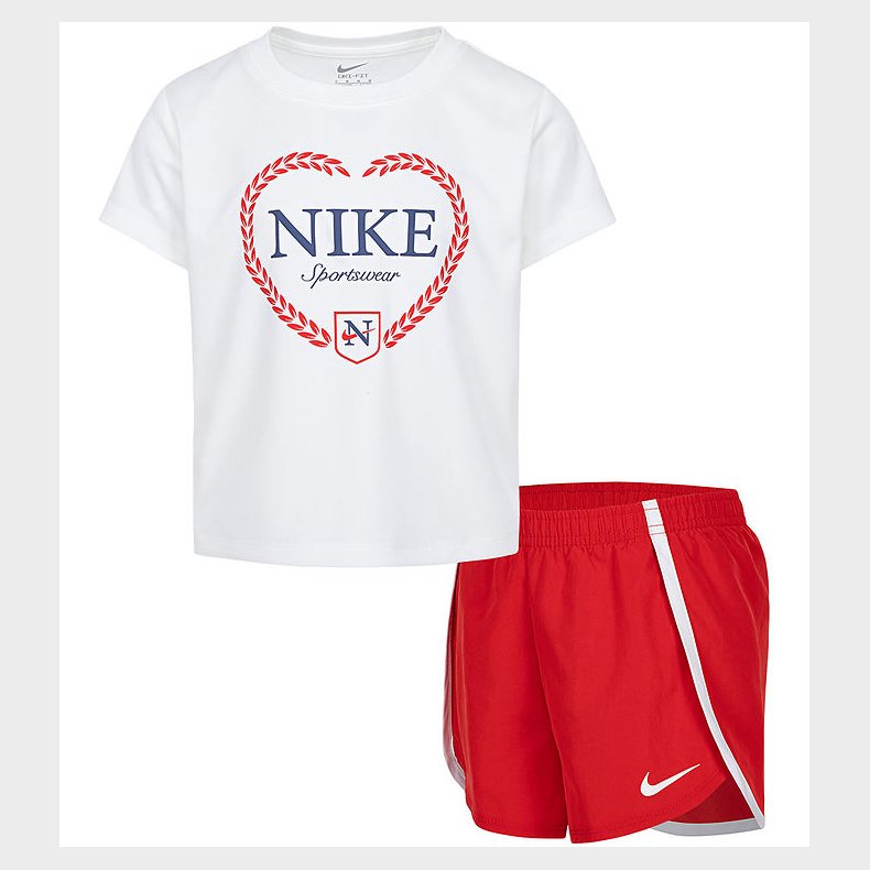 Nike Shortsst - T-shirt/Shorts - University Red/Hvid