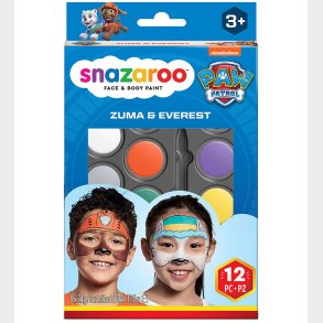Snazaroo Ansigtsmaling - 12 Dele - Paw Patrol Zuma & Everest