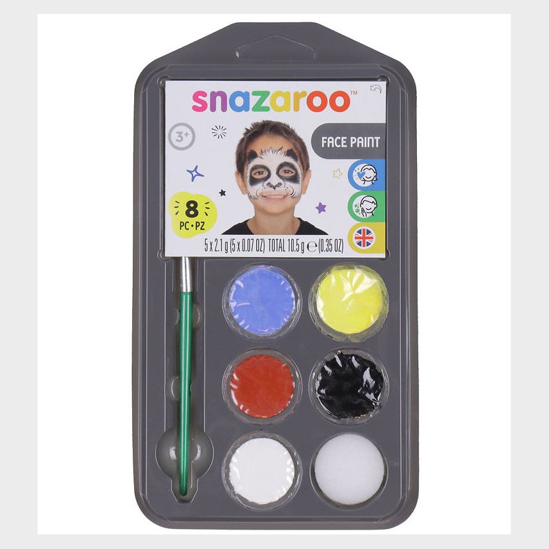 Snazaroo Ansigtsmaling - Summer - 7 Dele + 1 Ideh�fte
