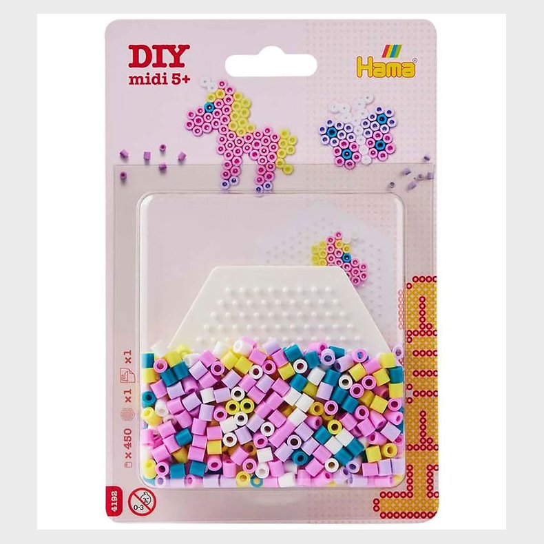 Hama Midi Perler - 450 stk. - Enhj�rning