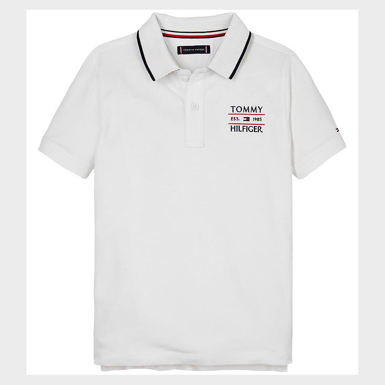 Tommy Hilfiger Polo - Hvid m. Logo