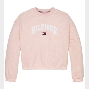 Tommy Hilfiger Sweatshirt - Varsity - Coral Ice Heather Red