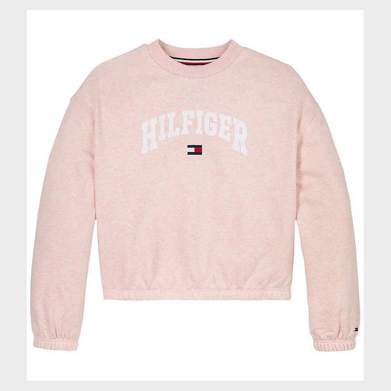 Tommy Hilfiger Sweatshirt - Varsity - Coral Ice Heather Red