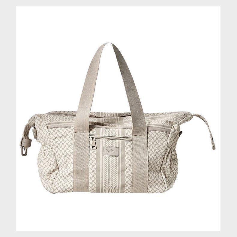 Lala Berlin Taske - Big Bag Muriel 2.0 - Heritage Stripe Beige