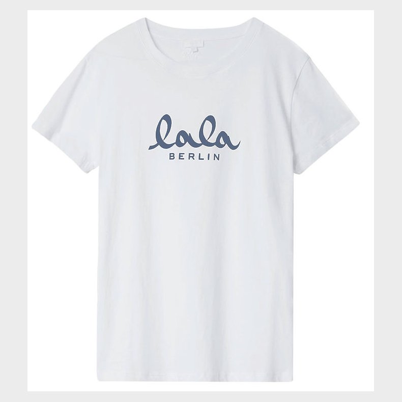 Lala Berlin T-shirt - Cara - Hvid m. Bl