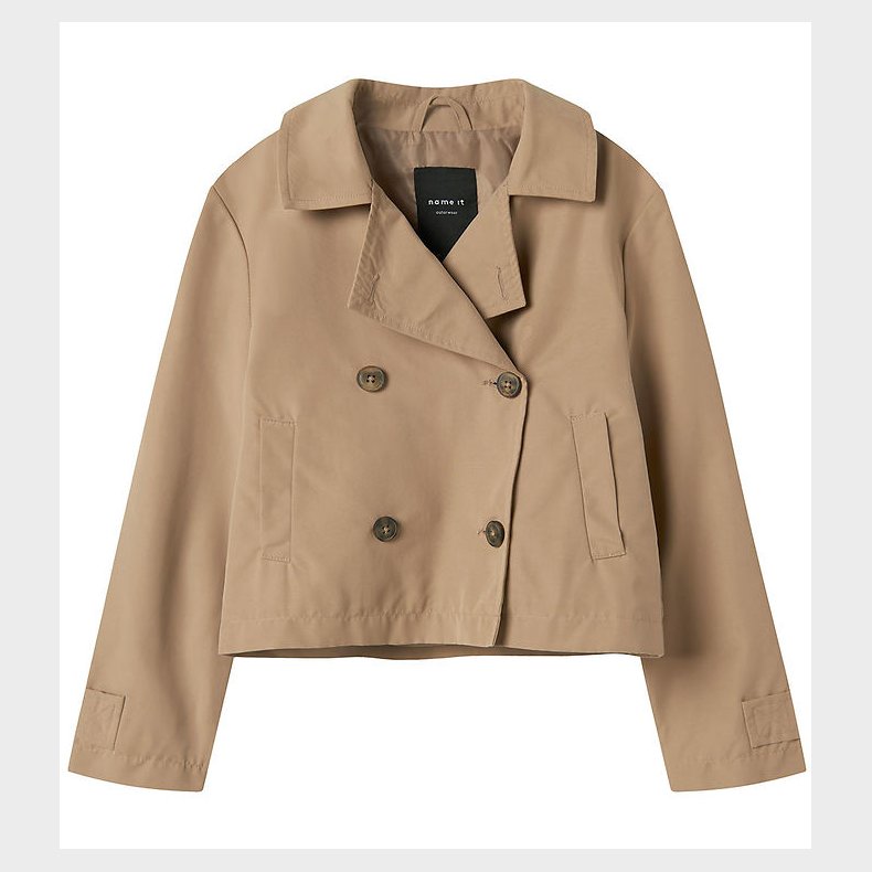 Name It Frakke - NkfMadelin - Kort - Savannah Tan