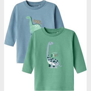 Name it Bluse - NbmDitlef - 2 pack - Spring Lake/Creme De Menthe