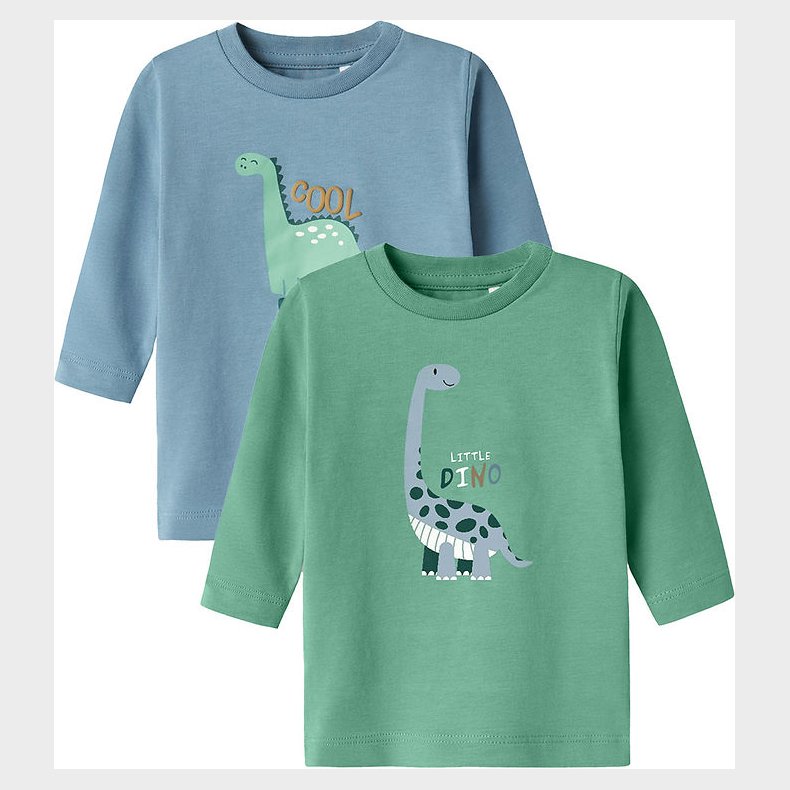 Name it Bluse - NbmDitlef - 2 pack - Spring Lake/Creme De Menthe