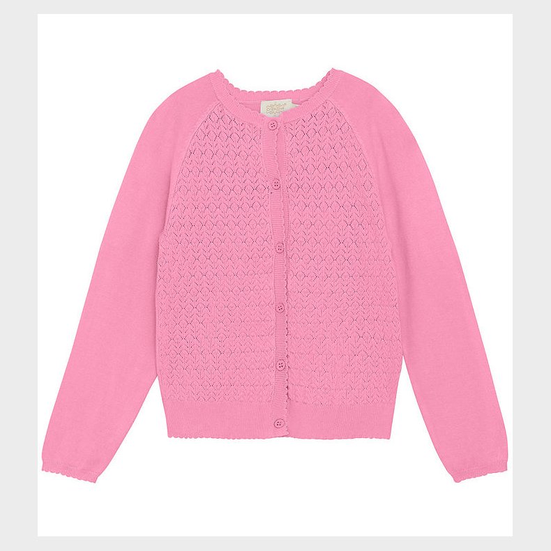 Creamie Cardigan - Strik - Pointelle - Rosebloom