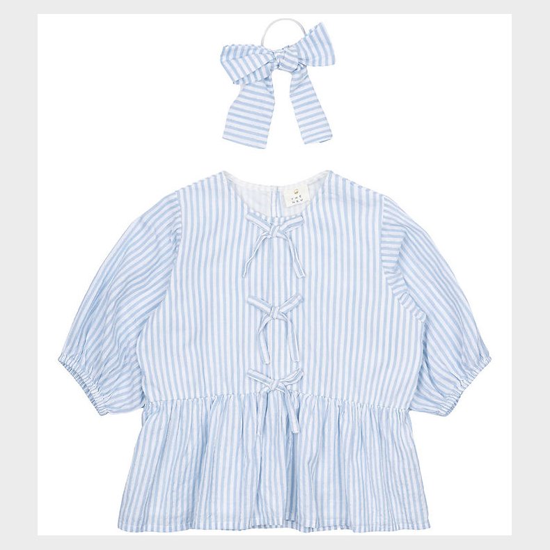 The New Bluse og Hrelastik - TnNalani - White Swan Striped