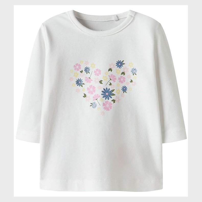 Name It Bluse - NbfVubie - Bright White/Heart