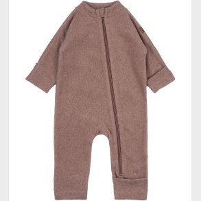 Mikk-Line Fleecedragt - Burlwood Melange