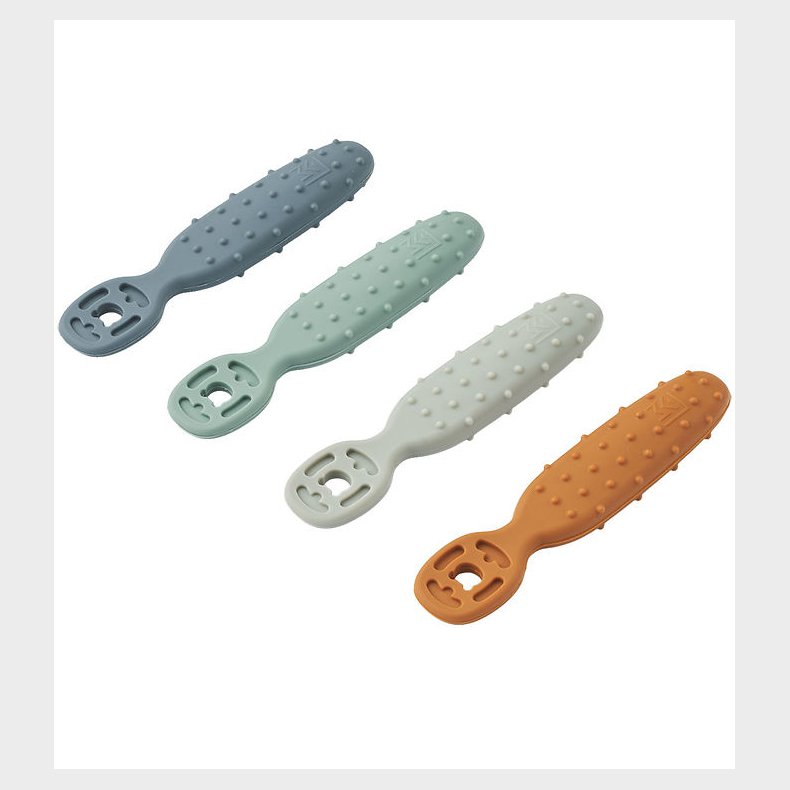 Liewood Babyskeer - Silikone - 4-pak - Caelia - Whale Blue Multi