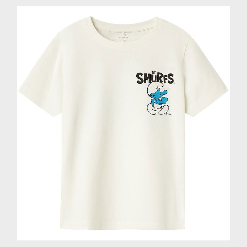 Name It T-shirt - NkmFinne - Smurfs - Cloud Dancer