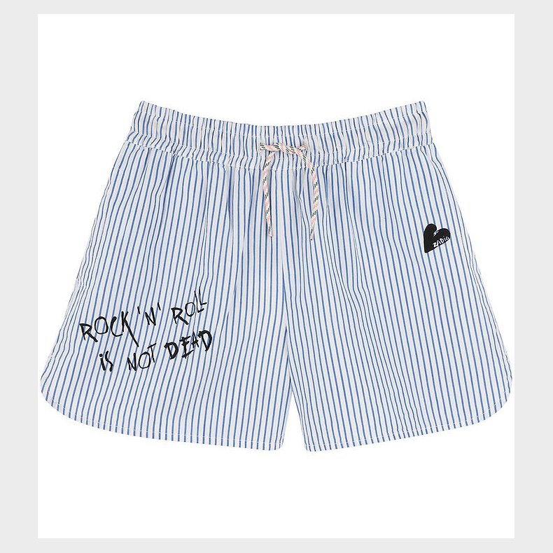 Zadig & Voltaire Shorts - Nicky - Electric Blue/Hvidstriber