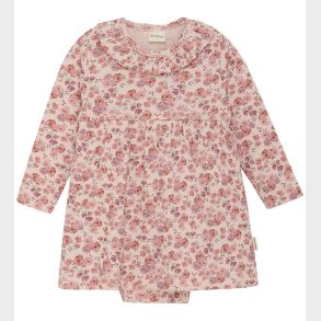 Minymo Kjolebody l/� - Rib - Peach Wip