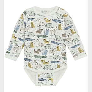 Minymo Body l/� - Marshmallow White m. Dyr