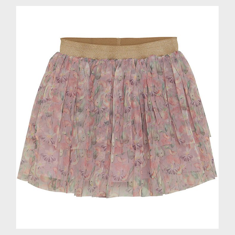 Minymo Tylnederdel - Burnished Lilac m. Blomster