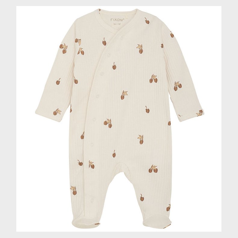 Fixoni Natdragt m. Fdder - Rib - Eggnog